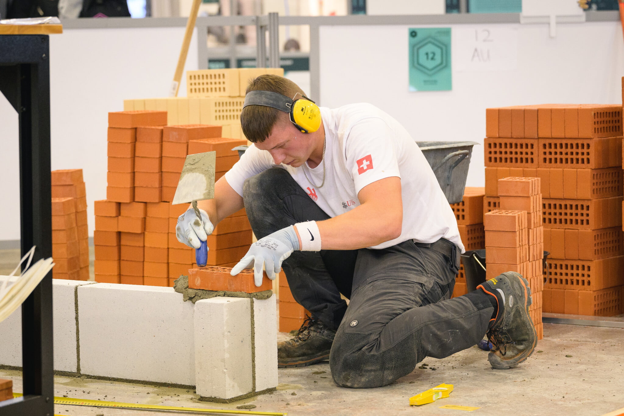 Cyrill Wüthrich im Einsatz an den WorldSkills 2024 in Lyon